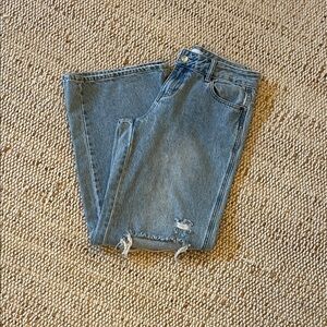 Blue Distressed Denim Jeans